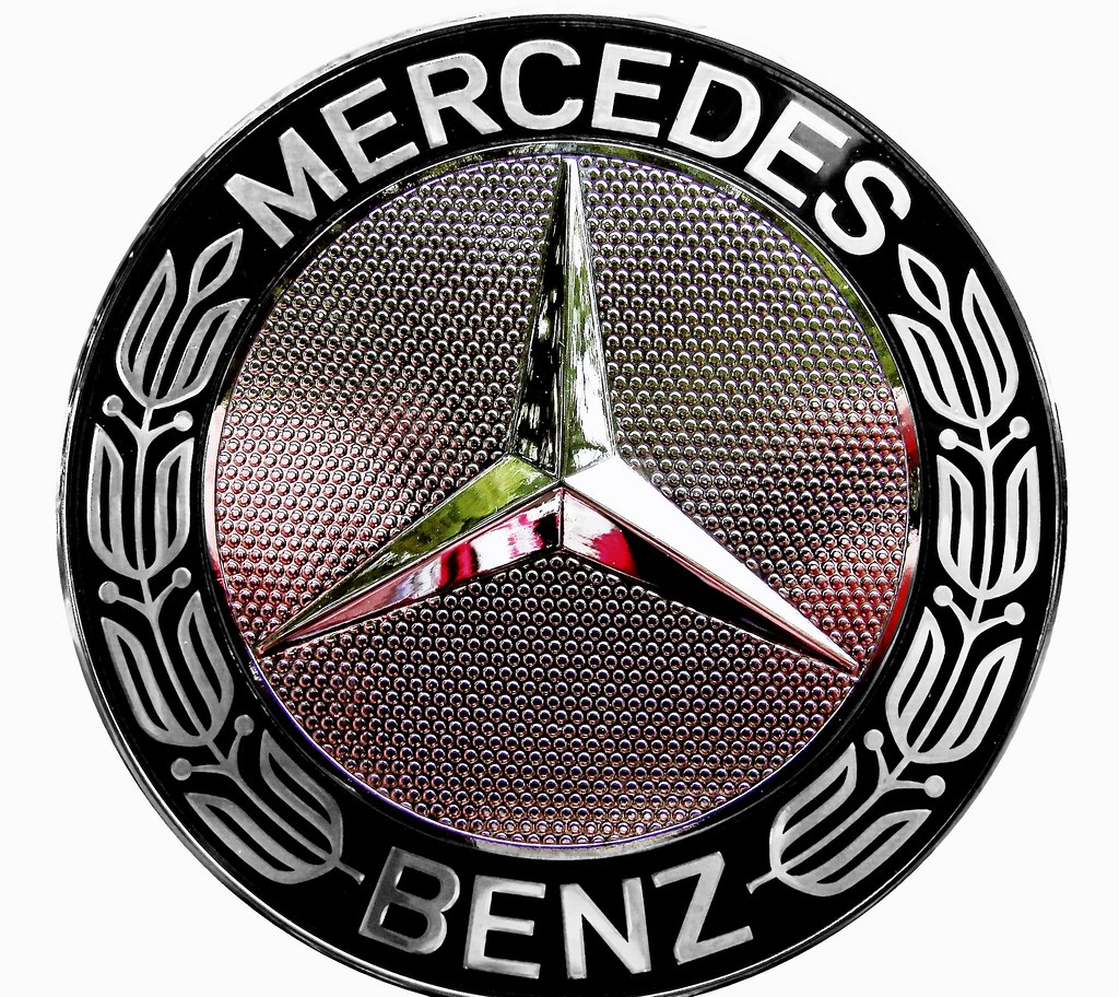 adesivi Tipo Mercedes per cerchi auto coprimozzi 4 PEZZI