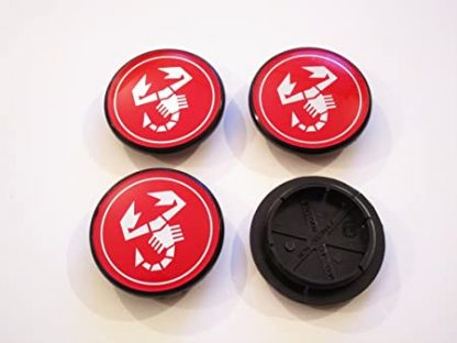 Coprimozzo tappi cerchi borchie abarth 50mm set 4pz